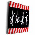 3dRose SCREAMNJIMMY tumbling dude panorama 2 - Museum Grade Canvas Wrap (cw_13188)