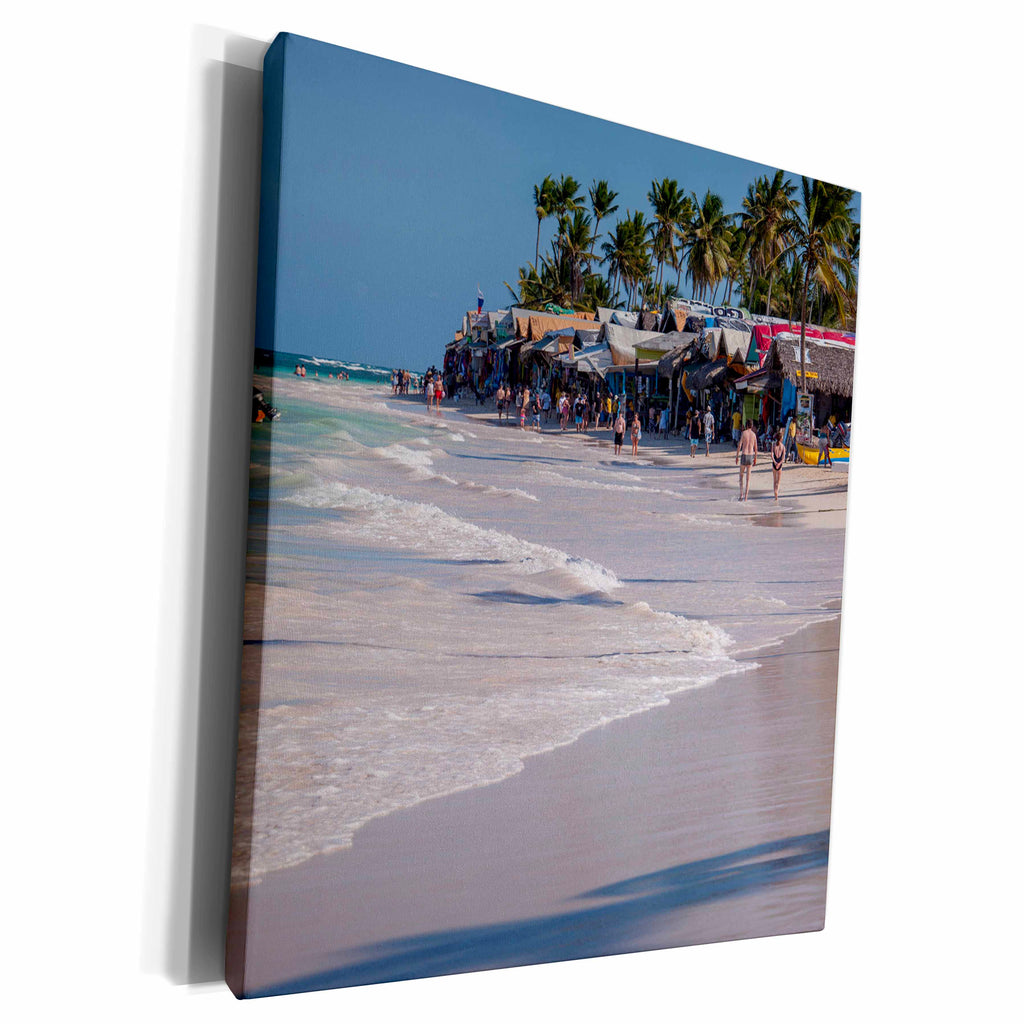 3dRose Market, Bavaro Beach, Dominican Republic - CA14... - Museum Grade Canvas Wrap (cw_134842)