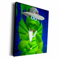 3dRose Drolly Dragons Charming Lady - Museum Grade Canvas Wrap (cw_13545)
