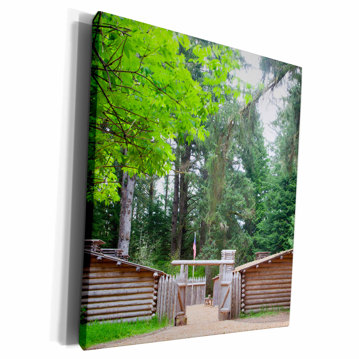 3dRose Fort Clatsop, Fortification, Oregon, USA - US38... - Museum Grade Canvas Wrap (cw_145852)