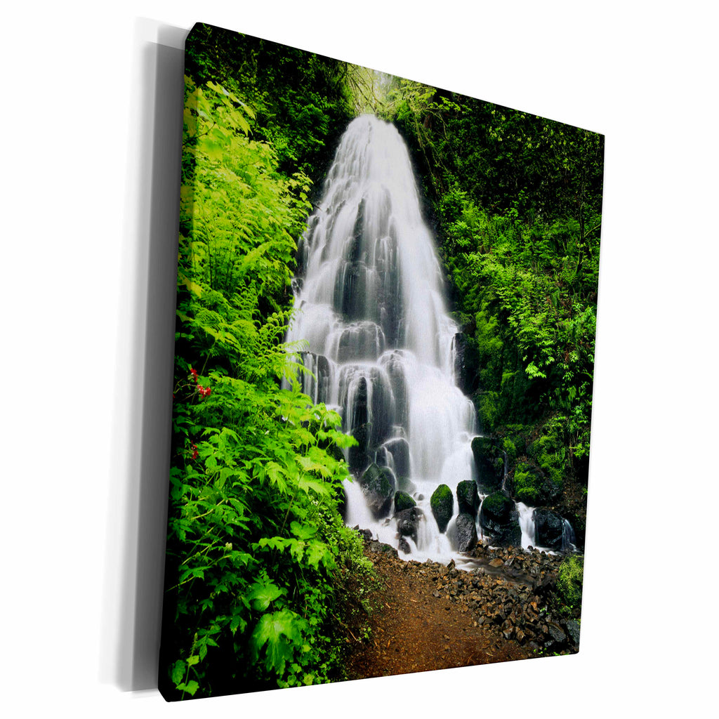 3dRose Waterfalls, Columbia River Gorge, Oregon, USA - US38... - Museum Grade Canvas Wrap (cw_146232)