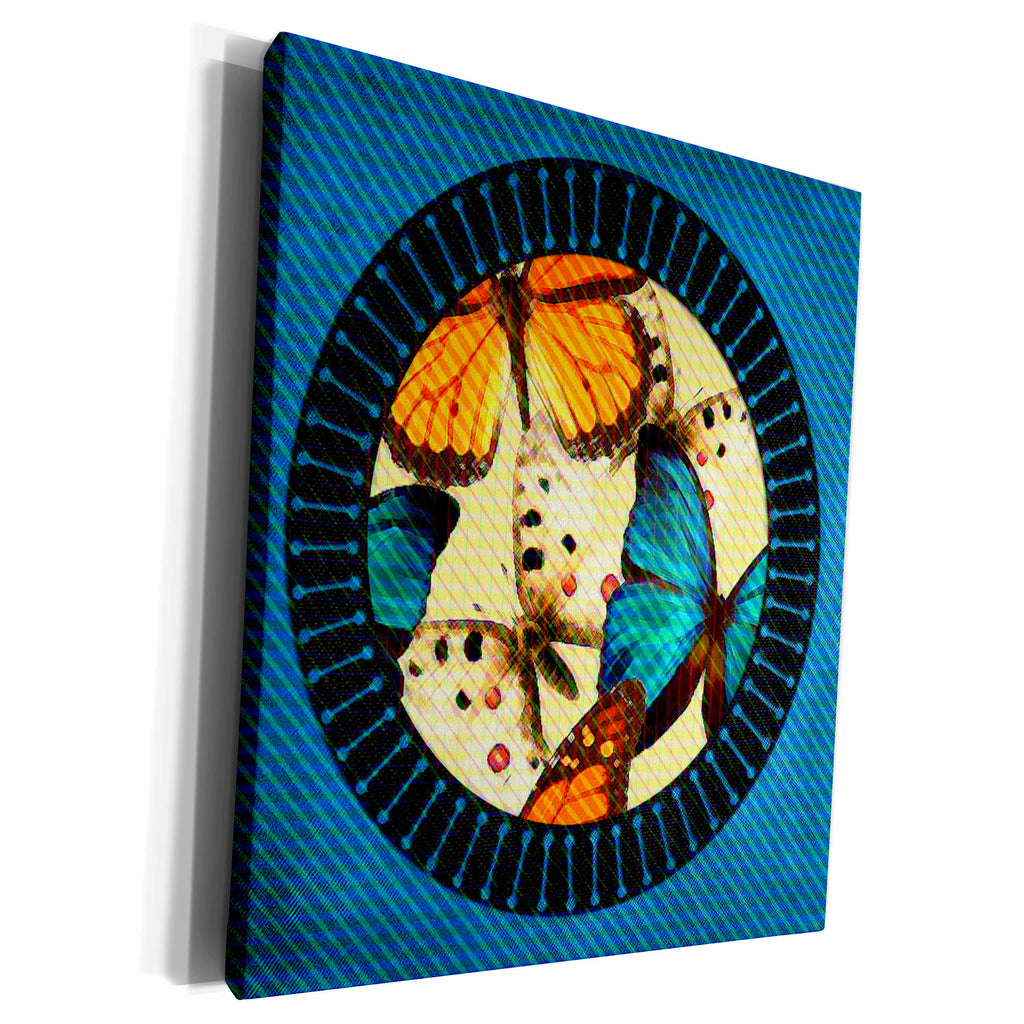 3dRose Autumn Butterflies - Museum Grade Canvas Wrap (cw_14802)