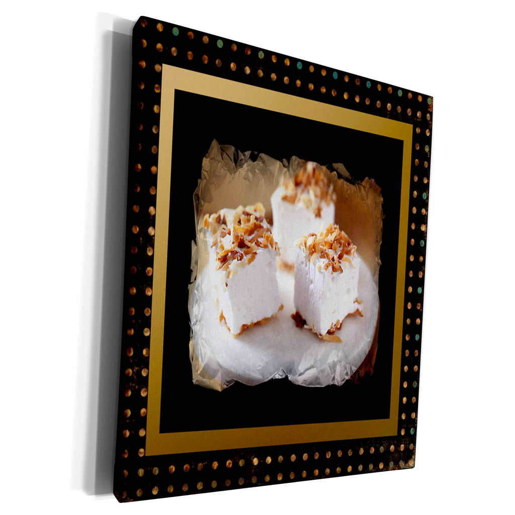 3dRose Homemade Marshmallows - Museum Grade Canvas Wrap (cw_14884)