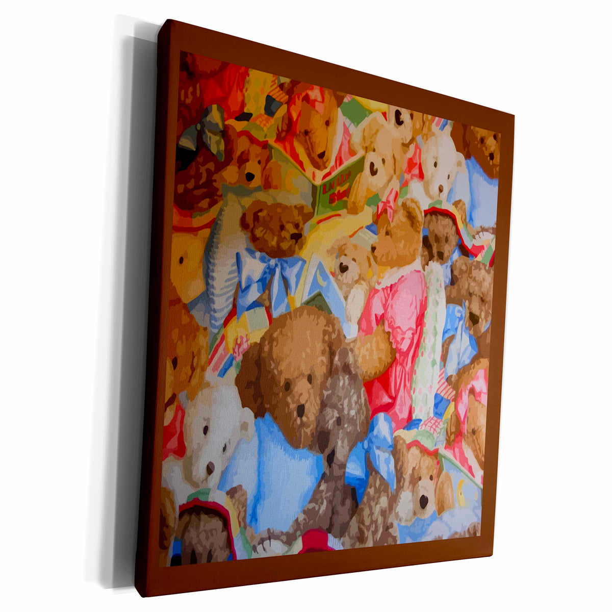 3dRose Plenty of Teddies - Museum Grade Canvas Wrap (cw_14918)