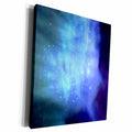 3dRose Blue space with stars - outer space texture - magical... - Museum Grade Canvas Wrap (cw_151332)