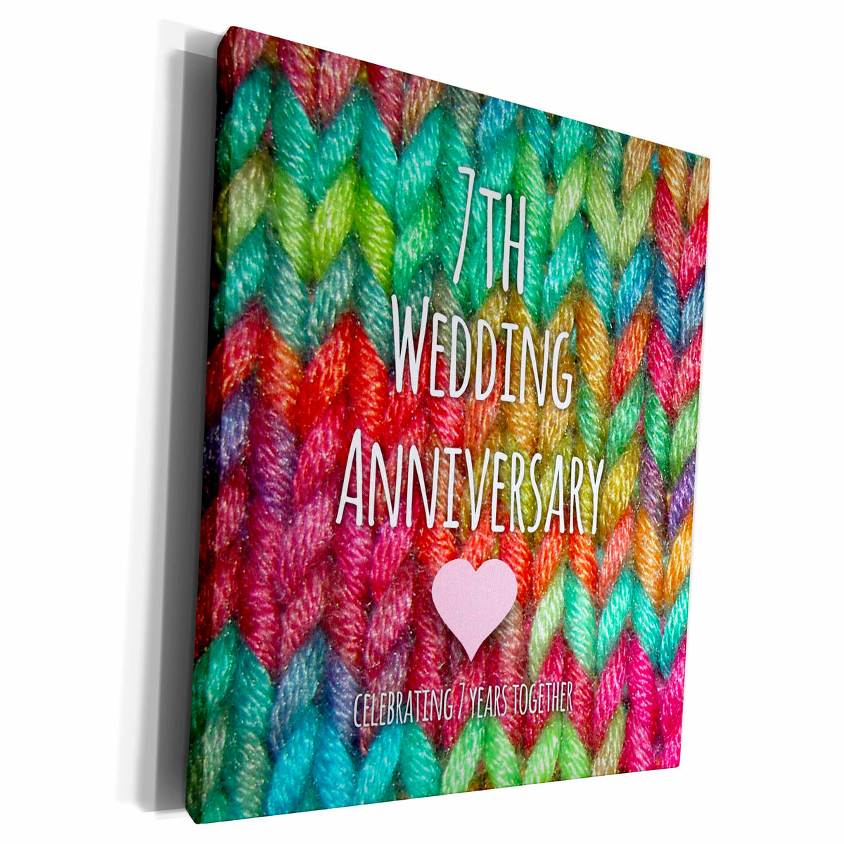 3dRose Museum Grade Canvas Wrap - 7th Wedding Celebration with Wool