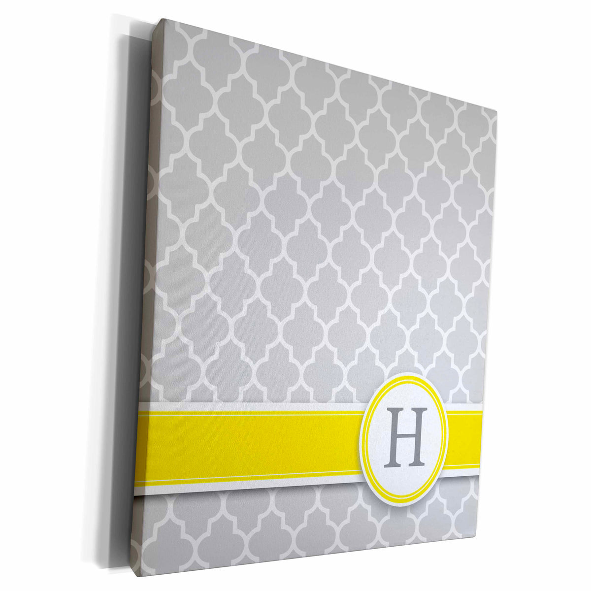 3dRose Your personal name initial letter H - monogrammed... - Museum Grade Canvas Wrap (cw_154574)
