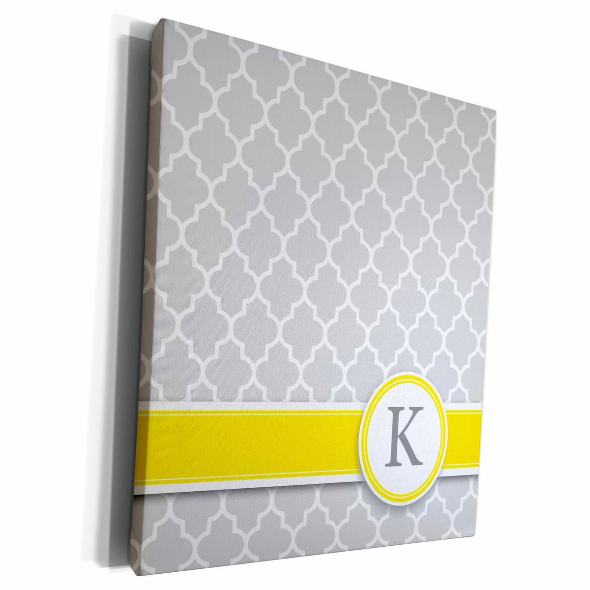 3dRose Your personal name initial letter K - monogrammed... - Museum Grade Canvas Wrap (cw_154577)