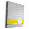 3dRose Your personal name initial letter T - monogrammed... - Museum Grade Canvas Wrap (cw_154586)