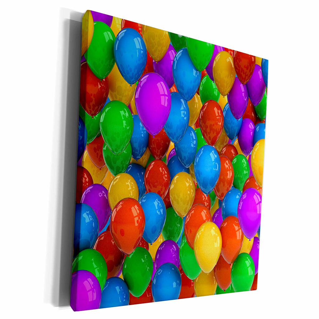 3dRose Abstract colorful air ballon background - Museum Grade Canvas Wrap (cw_155020)