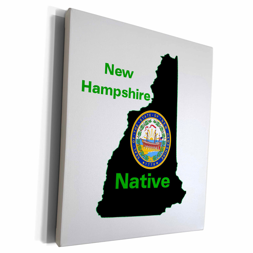 3dRose New Hampshire Native - Museum Grade Canvas Wrap (cw_155545)