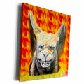3dRose Gargoyle with Fire Background - Museum Grade Canvas Wrap (cw_156751)