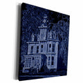 3dRose Scary Looking House in the Midnight Light - Museum Grade Canvas Wrap (cw_156818)