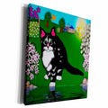 3dRose SmudgeArt Cat Designs - Cat J - Museum Grade Canvas Wrap (cw_15729)