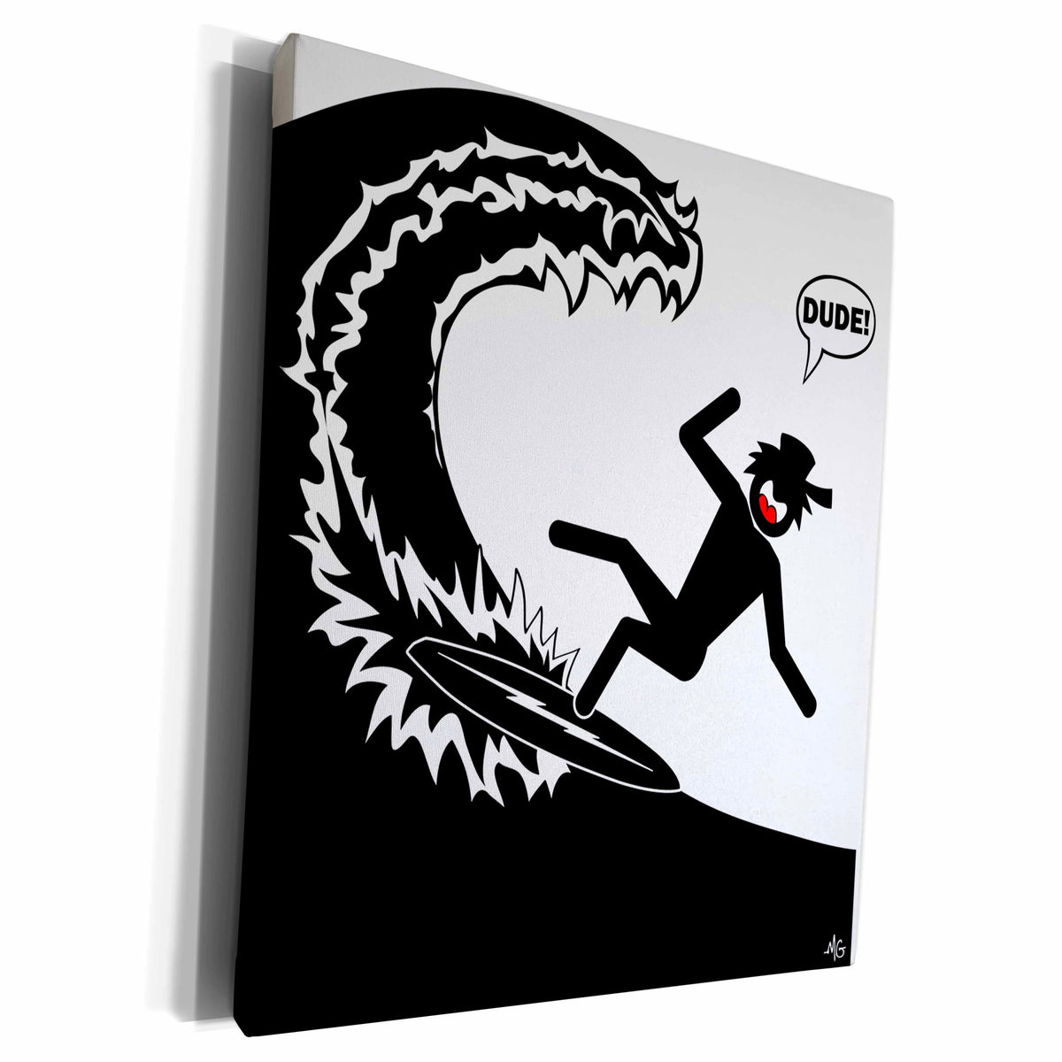 3dRose KILLER WAVES DUDE image 2 - Museum Grade Canvas Wrap (cw_15835)
