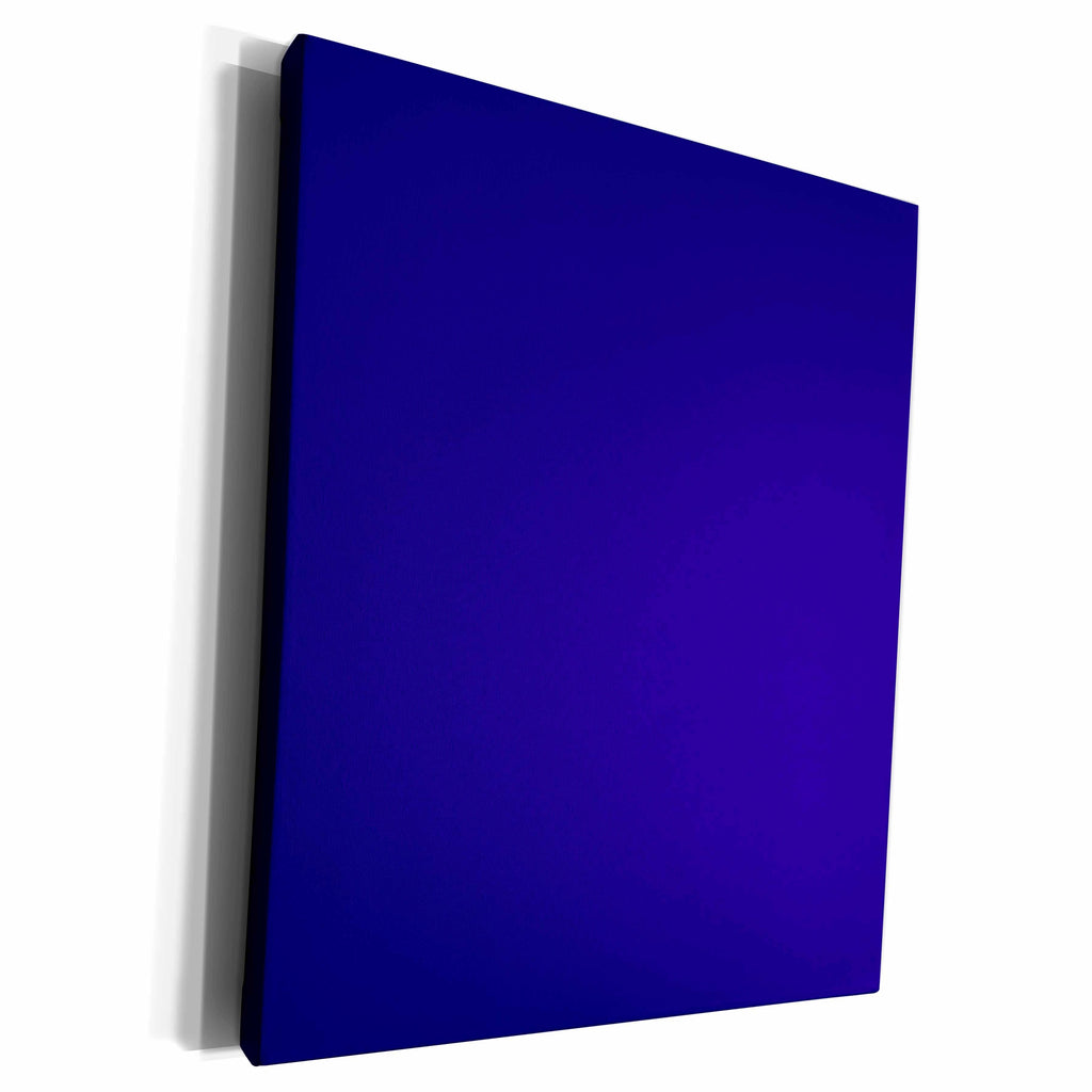 3dRose Plain navy blue - solid midnight color - minimal -... - Museum Grade Canvas Wrap (cw_159845)