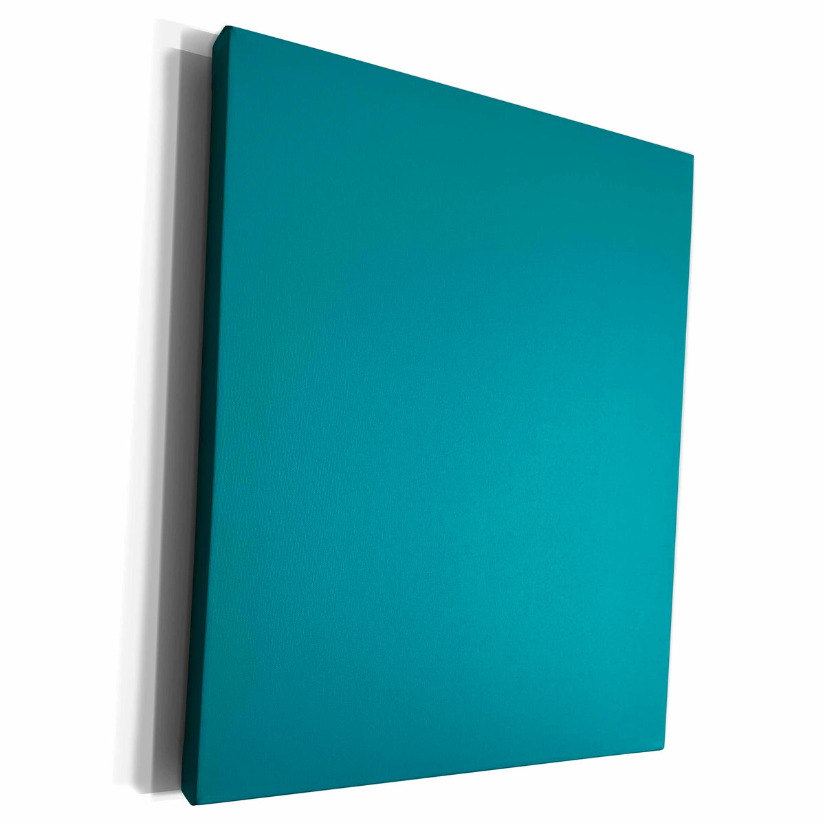 3dRose Plain teal blue - simple modern contemporary solid... - Museum Grade Canvas Wrap (cw_159850)