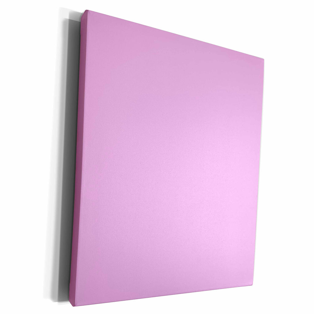 3dRose Bubblegum pink - light pink - plain simple one single... - Museum Grade Canvas Wrap (cw_159871)