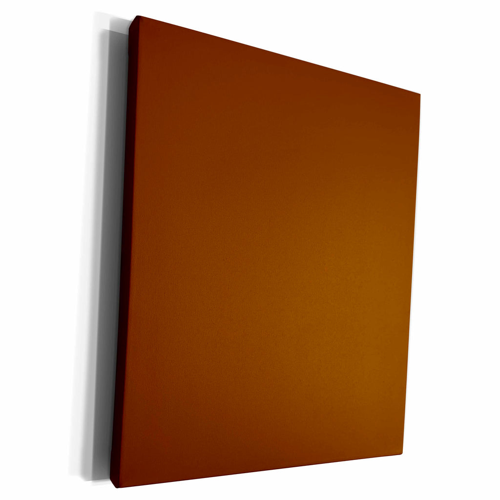 3dRose Chocolate brown - reddish red-brown - simple plain... - Museum Grade Canvas Wrap (cw_159887)