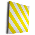 3dRose Mustard yellow and white diagonal stripe pattern -... - Museum Grade Canvas Wrap (cw_159896)