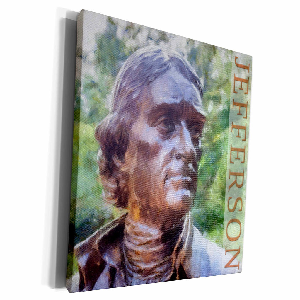 3dRose Boehm Graphics History - Thomas Jefferson - Museum Grade Canvas Wrap (cw_160129)