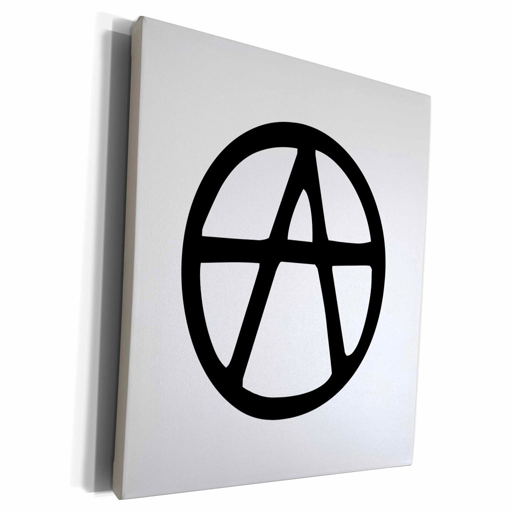 3dRose Mark Andrews ZeGear Activist - Anarchy - Museum Grade Canvas Wrap (cw_16013)