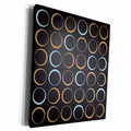 3dRose Abstract fifties wallpaper background texture pattern - Museum Grade Canvas Wrap (cw_160143)