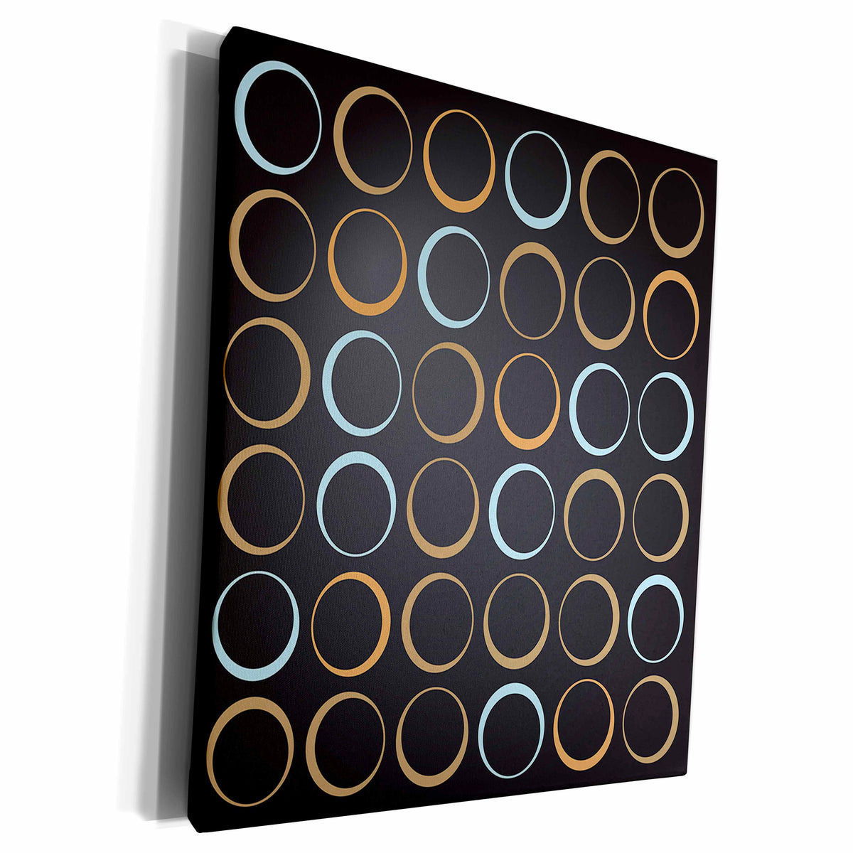 3dRose Abstract fifties wallpaper background texture pattern - Museum Grade Canvas Wrap (cw_160143)
