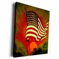 3dRose Scenes from the Past Magic Lantern Slide - Old Glory - Museum Grade Canvas Wrap (cw_16102)