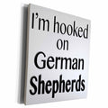3dRose I’m hooked on German Shepherds - Museum Grade Canvas Wrap (cw_161078)