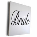 3dRose EvaDane - Quotes - Bride, Black - Museum Grade Canvas Wrap (cw_161132)