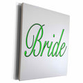 3dRose EvaDane - Quotes - Bride, Lime Green - Museum Grade Canvas Wrap (cw_161137)