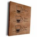 3dRose PS Creations - Espresso Chic Coffee Art - Museum Grade Canvas Wrap (cw_162285)