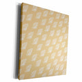 3dRose PS Beach - Peach and White Sea Shells beach theme - Museum Grade Canvas Wrap (cw_162290)