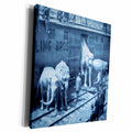 3dRose Vintage Barnum Elephants Selenium - Museum Grade Canvas Wrap (cw_16231)
