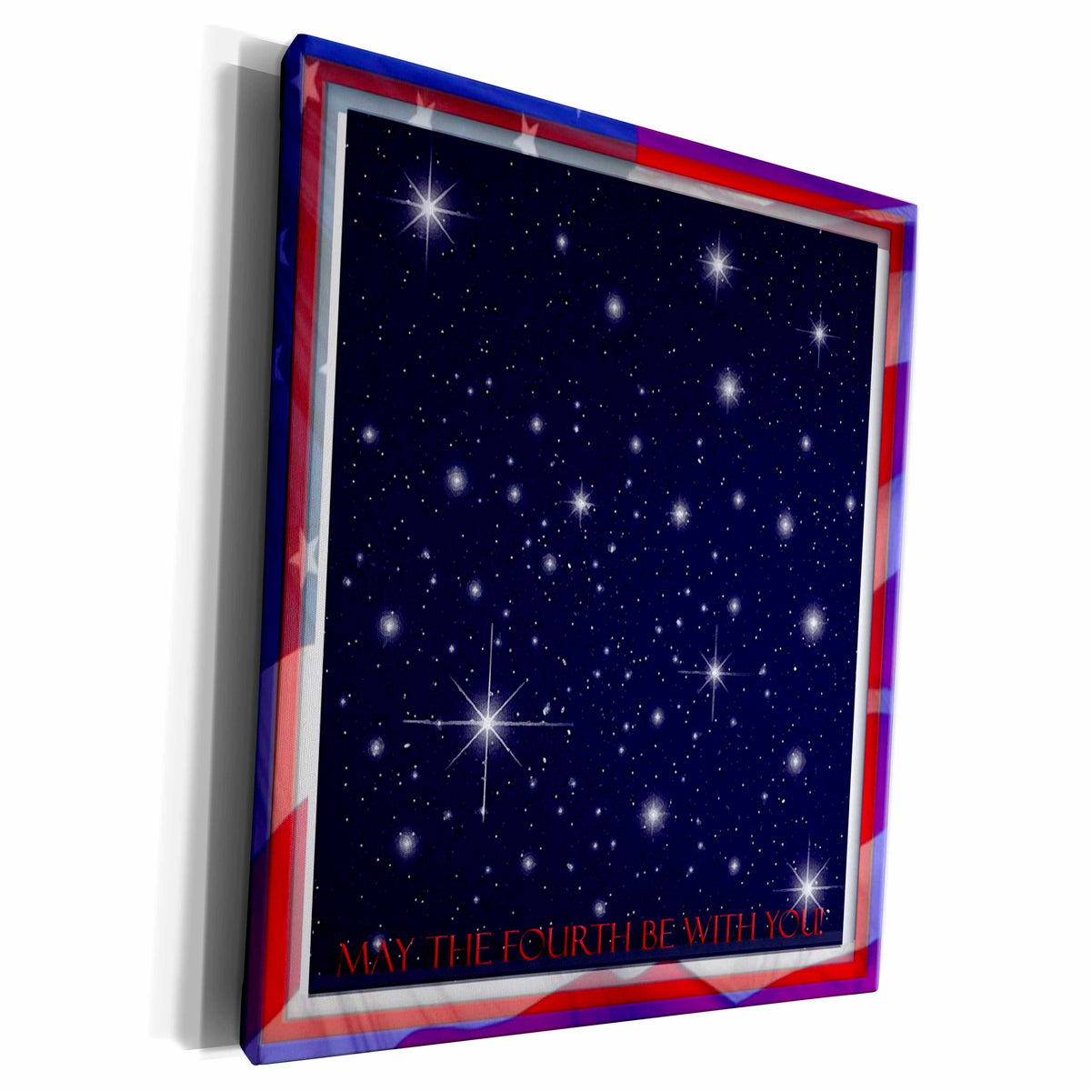 3dRose Beverly Turner Design - May The Fourth Be With You - Museum Grade Canvas Wrap (cw_16295)