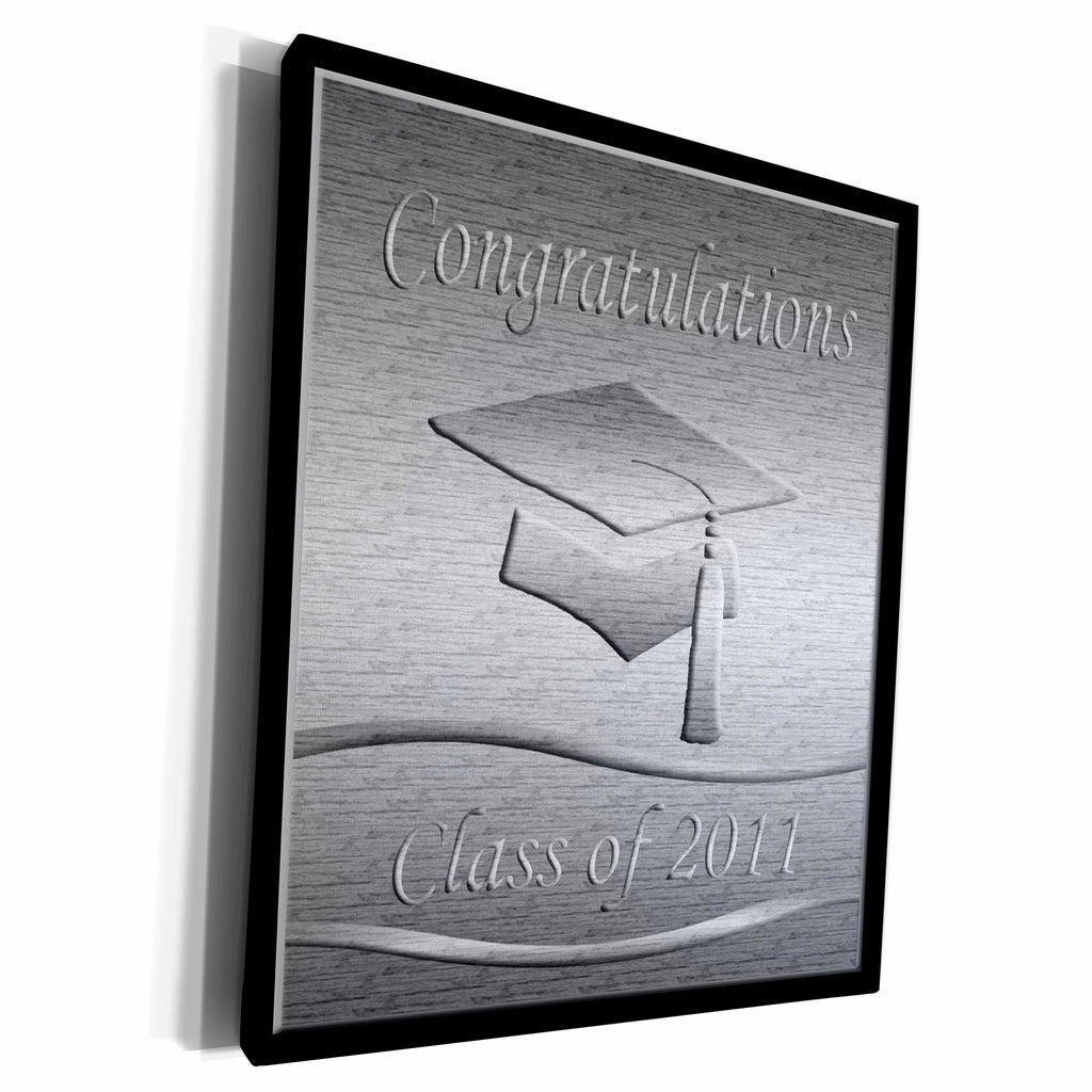 3dRose Cap with Tassel 2011 Silver - Museum Grade Canvas Wrap (cw_16354)