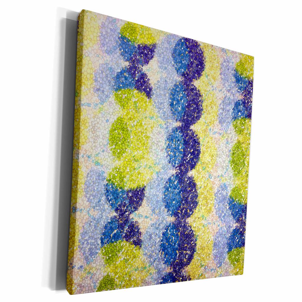 3dRose Florene Contemporary Abstract - Life Full Circle - Museum Grade Canvas Wrap (cw_16415)