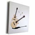 3dRose acoustic guitars two shadow notes - Museum Grade Canvas Wrap (cw_164217)