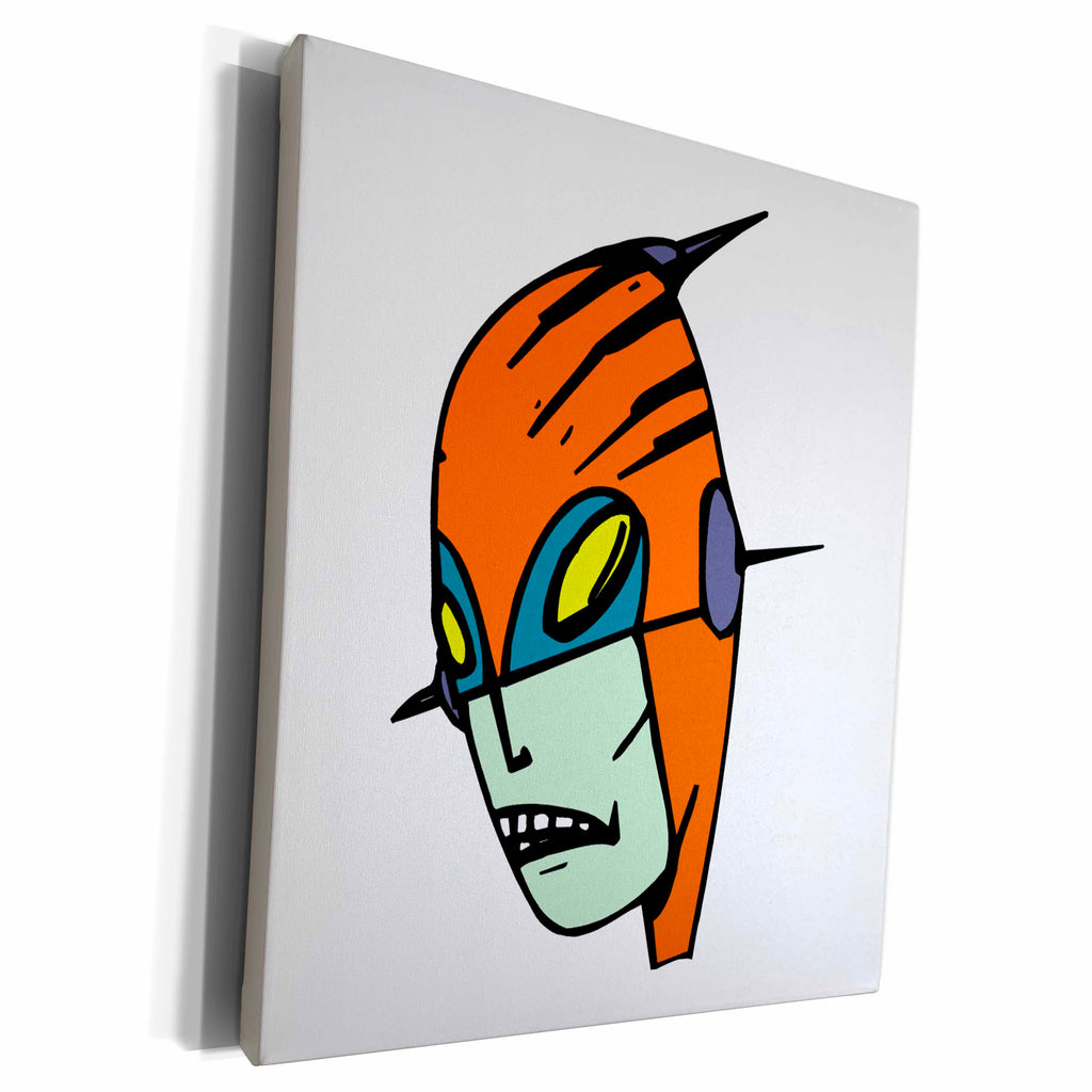 3dRose TNMGraphics Sci Fi - Alien Spaceman - Museum Grade Canvas Wrap (cw_16466)