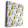 3dRose TNMGraphics Music - Saxophone - Museum Grade Canvas Wrap (cw_16486)