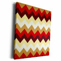 3dRose Colorful chevron pattern in bright fall colors - Museum Grade Canvas Wrap (cw_165750)
