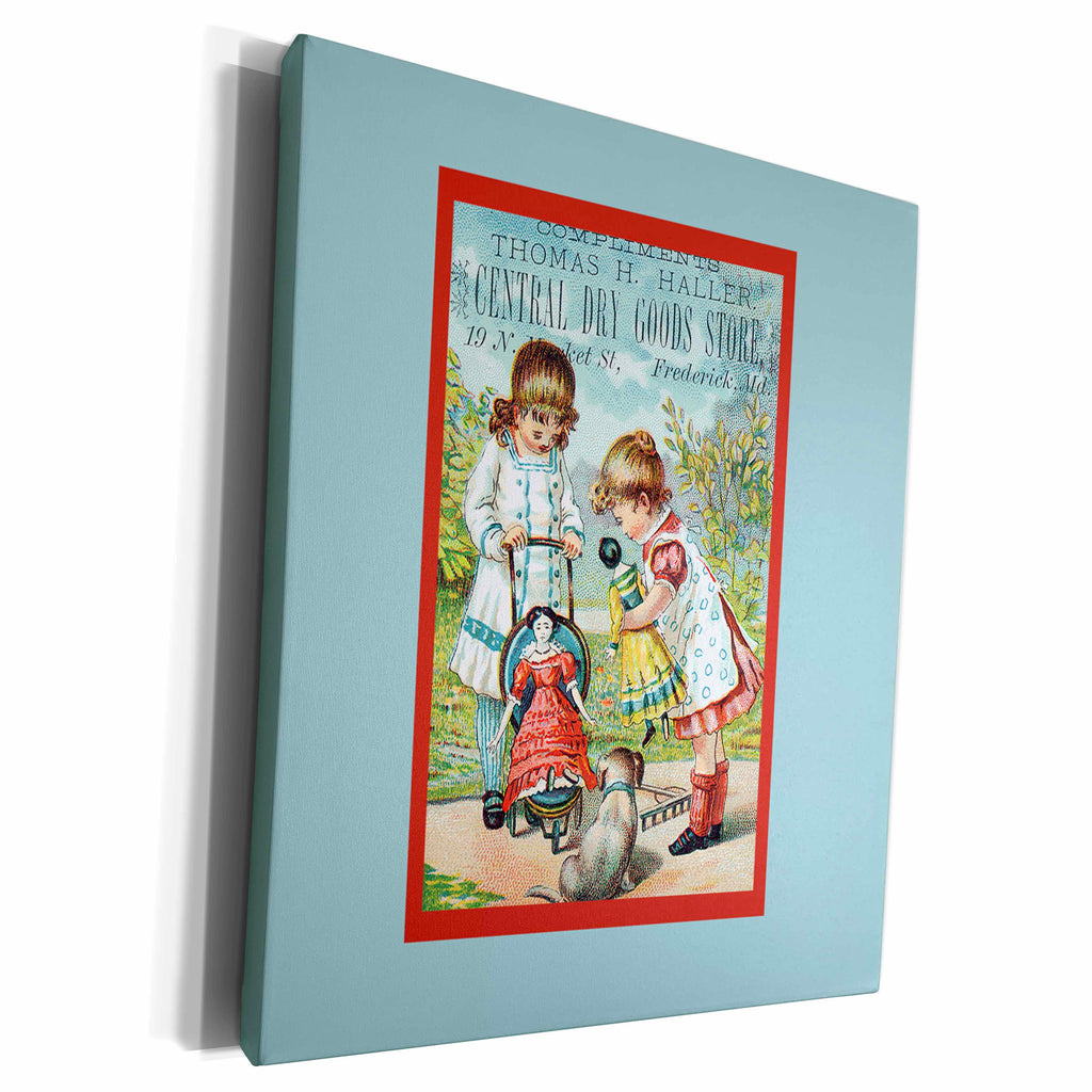 3dRose Thomas Haller Central Dry Goods Store Frederick... - Museum Grade Canvas Wrap (cw_170092)