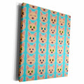 3dRose Cute Pig Expressions Blue - Museum Grade Canvas Wrap (cw_175380)