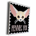 3dRose Cute Fennec Fox Cartoon - Museum Grade Canvas Wrap (cw_175385)