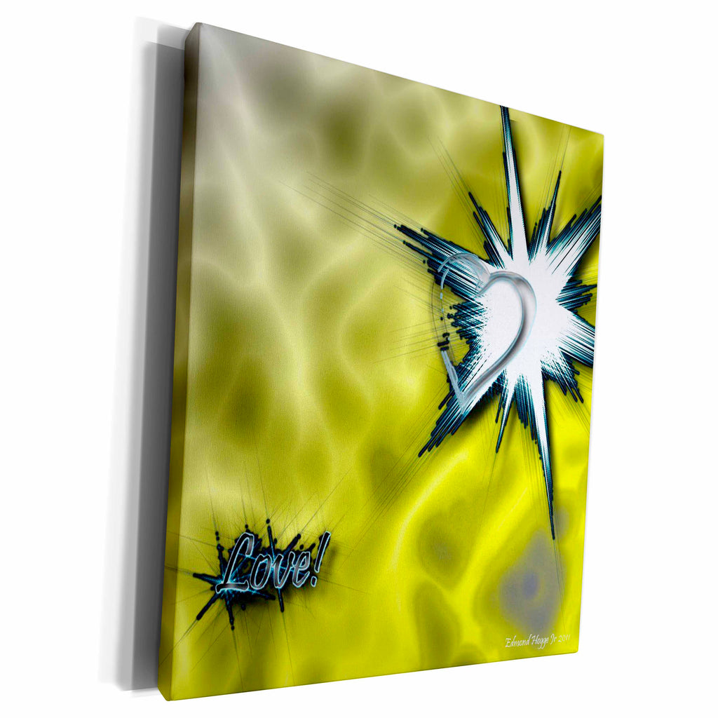 3dRose Edmond Hogge Jr Abstract - Love - Museum Grade Canvas Wrap (cw_17573)