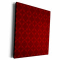 3dRose Red On Red Scroll Diamond Pattern - Museum Grade Canvas Wrap (cw_176875)