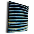 3dRose Florene Designer Texture - Blue Stack - Museum Grade Canvas Wrap (cw_17706)