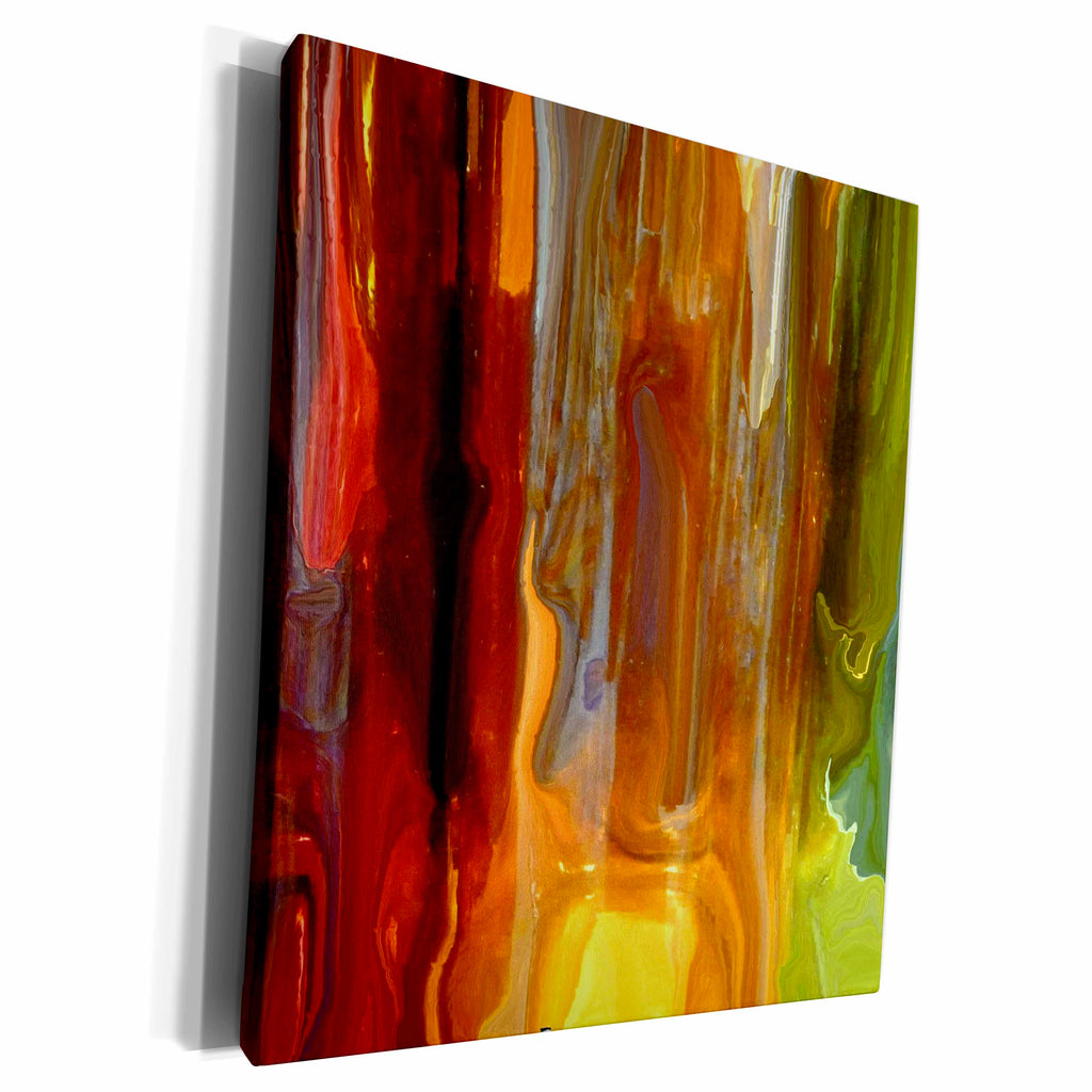 3dRose Florene Contemporary Abstract - Fire Splash - Museum Grade Canvas Wrap (cw_17723)