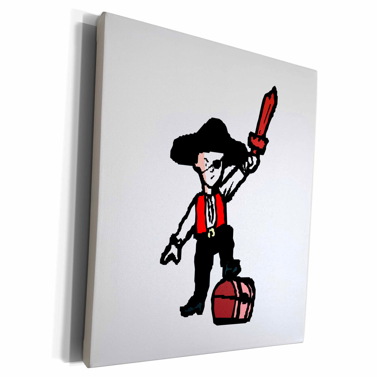 3dRose pirate boy rough graphic - Museum Grade Canvas Wrap (cw_178376)
